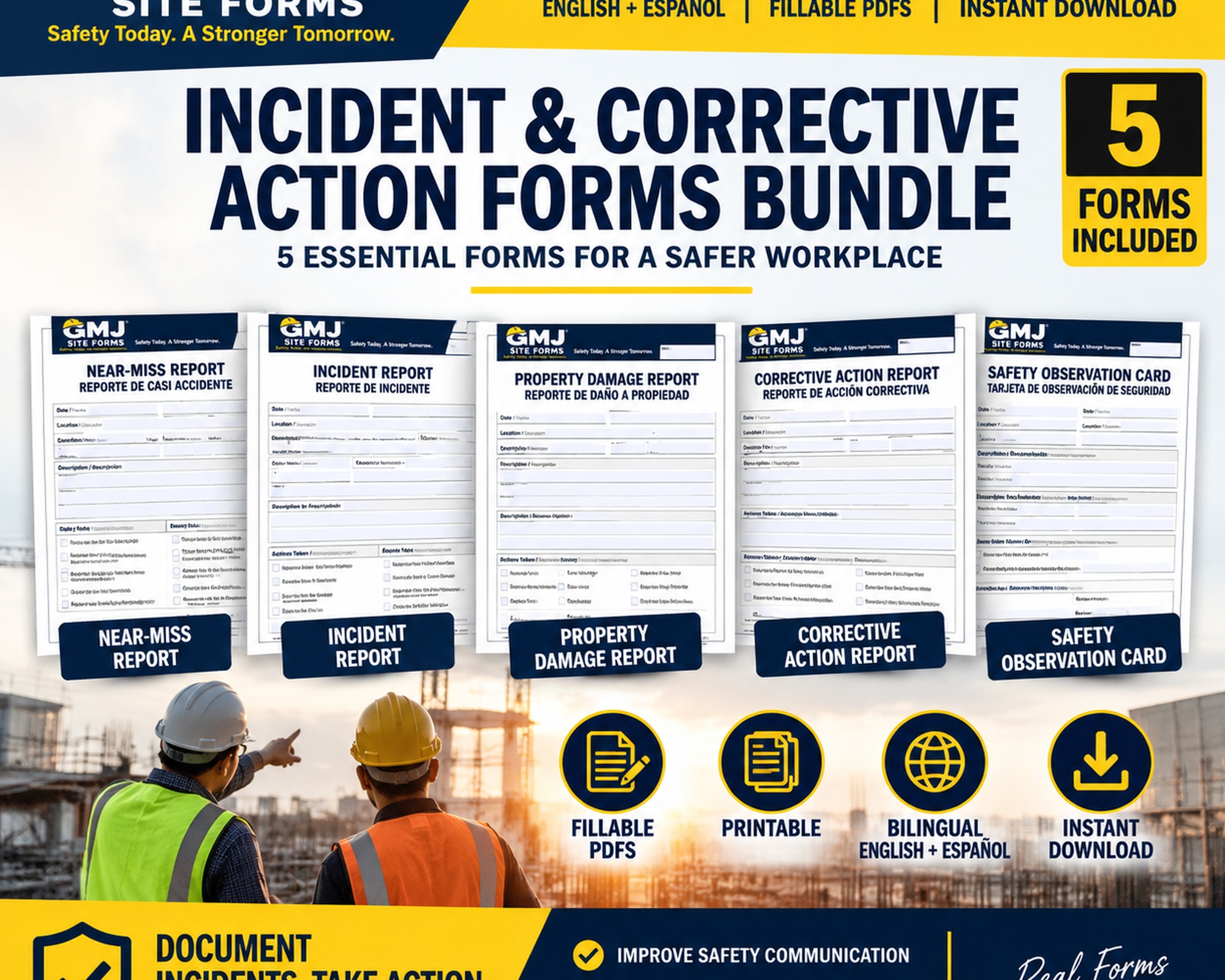 Incident and Corrective Action Forms Bundle cover